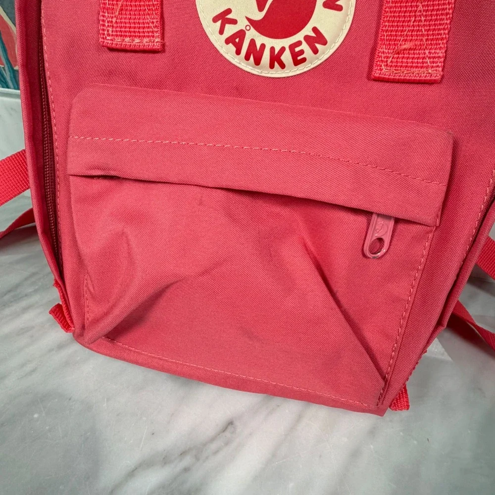 Fjallraven Kanken Mini Backpack Pink Vinylon F Small Daypack 23510 12x9x5 READ